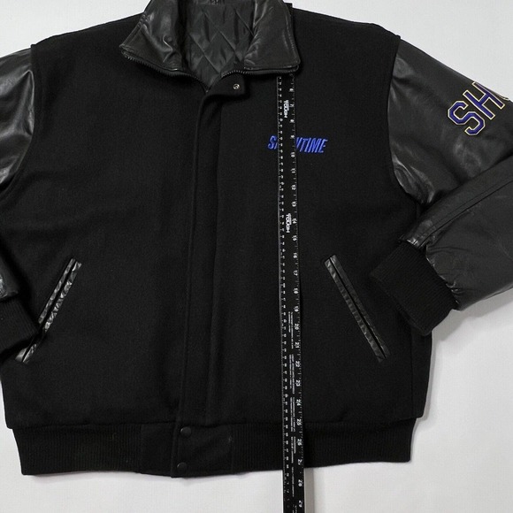 Showtime Championship Boxing Varsity Jacket Vtg 90s Wool Embroidered Made USA L - Picture 4 of 14